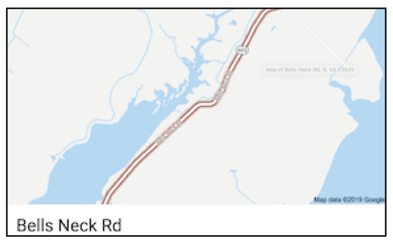 Bell’s Neck Road is a Wash