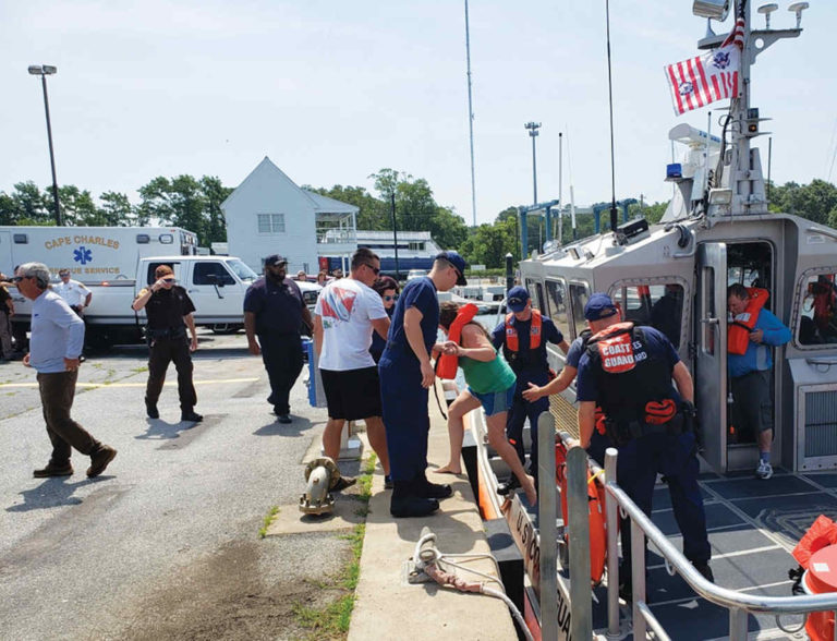 Coast Guard Rescues Five From Capsized Boat Near Cape Charles