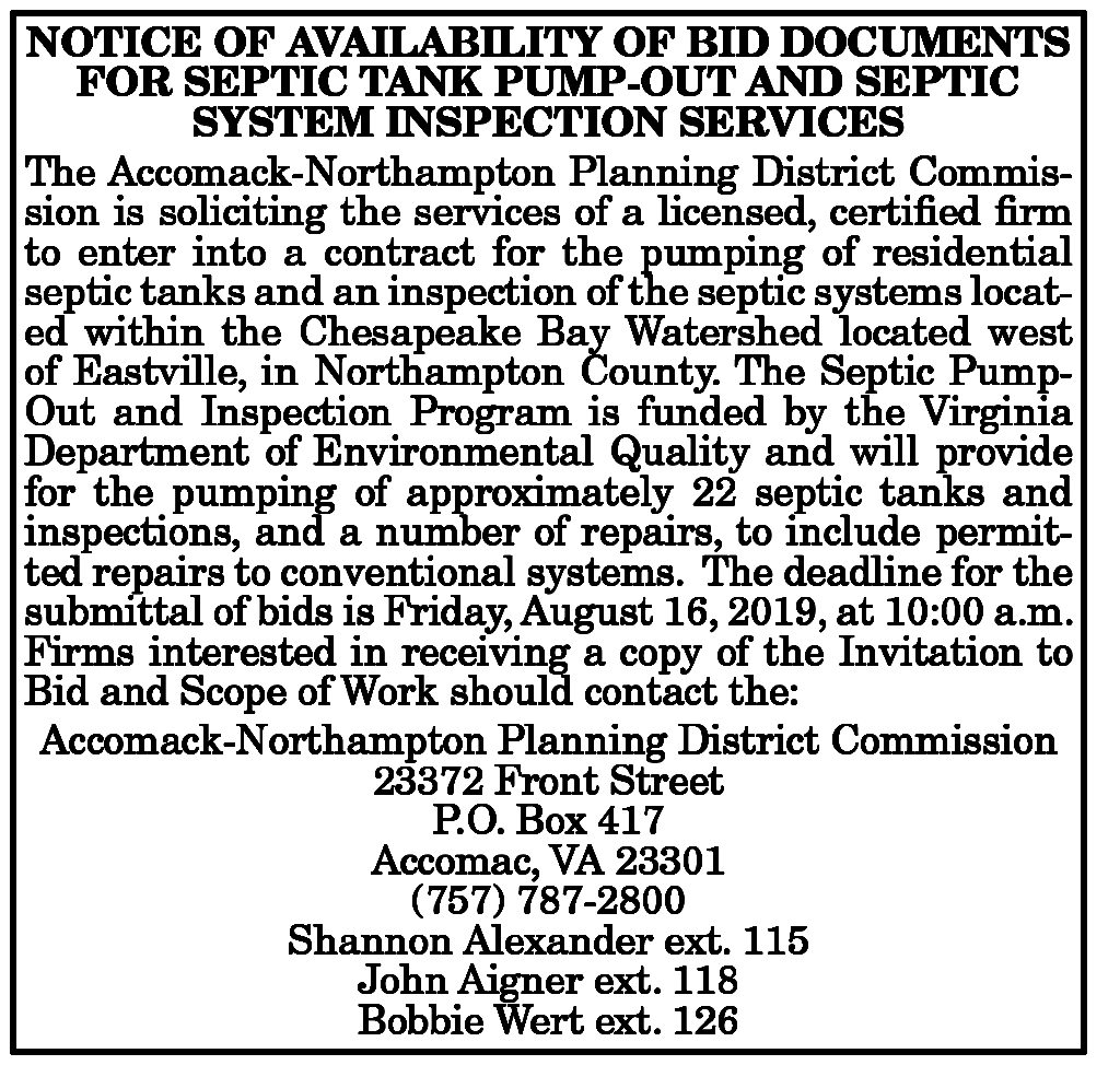 Bid documents