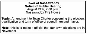 Nassawadox Public Hearing 8.14, 8.21
