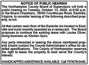 Northampton Board of Supervisors public hearing 9.25