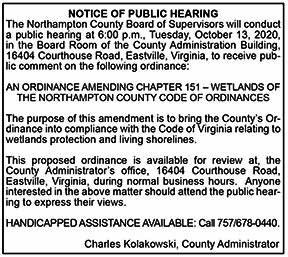 Northampton Board of Supervisors wetlands amendment 9.25, 10.2