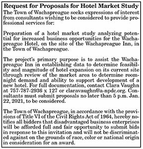 Request for Proposals for Hotel Market Study 1.8