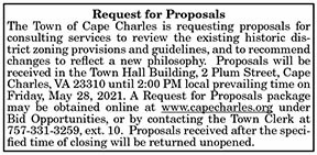 Cape Charles Request for Proposals for Historic District Zoning Provisions Consulting Services 4.30