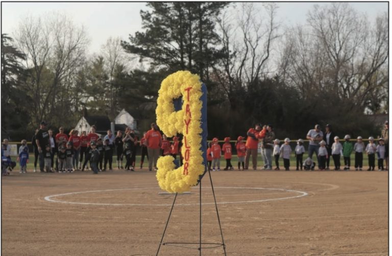 Sarah Taylor Remembered at Little League Opening Night Ceremony