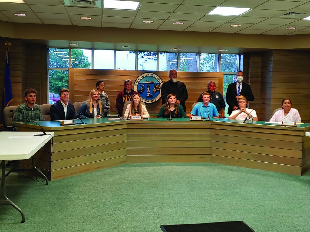 Chincoteague High Seniors Lead Town Council Monday In Longstanding 