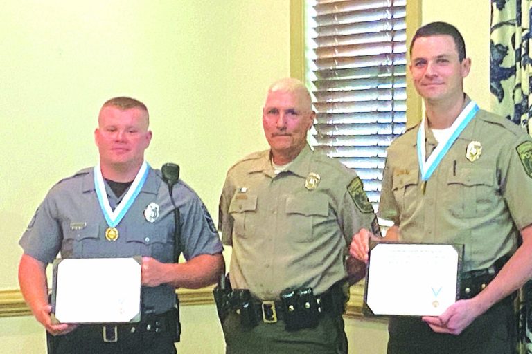 Officers Recognized With Meritorious Service Award for Jan. 2020 Boater Rescue