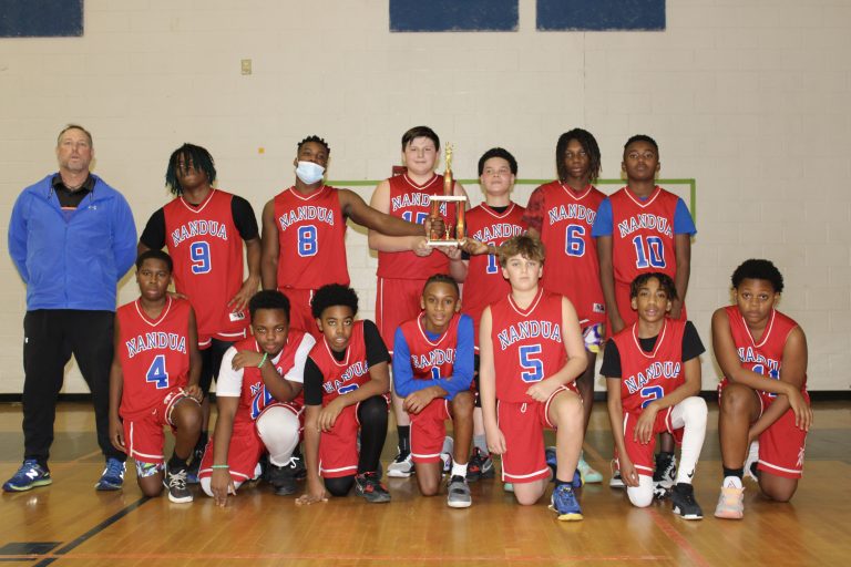 Nandua Middle School Takes First in District Basketball