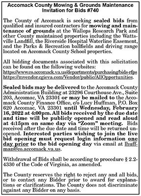 Accomack County Mowing and Grounds Maintenance Invitation for Bids 2.4