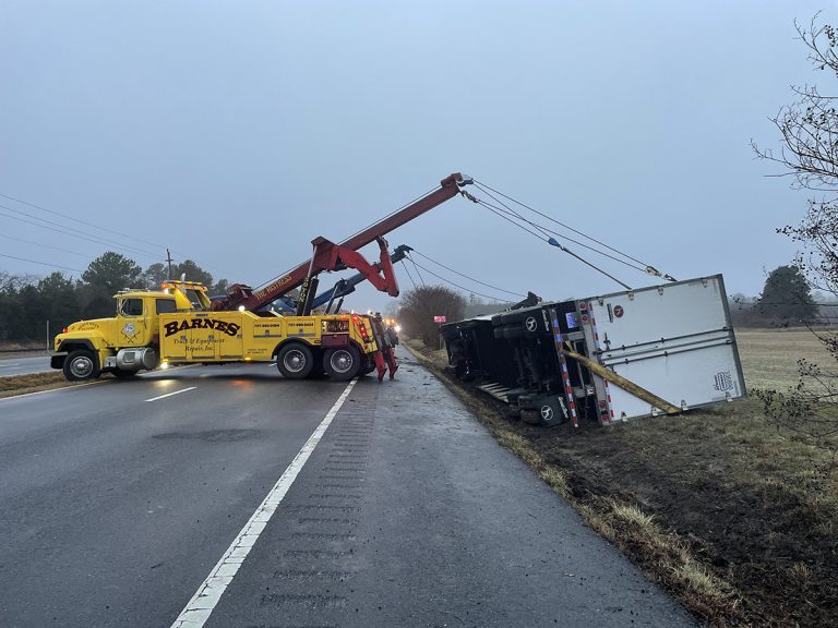 State Police Close Route 13 in Northampton for Overturned Truck