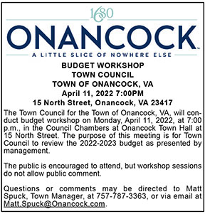 Town of Onancock Budget Workshop 4.1