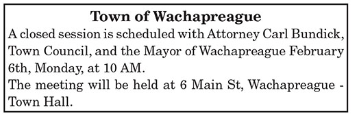 Wachapreague Closed Session 1.20, 2.3