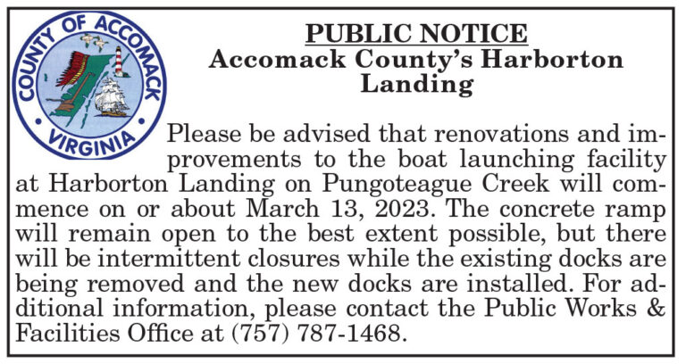 Public Notice Harborton Landing