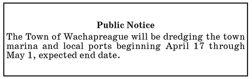 Town of Wachapreague, Dredging Notice