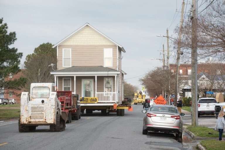 House relocated in Cape Charles to make way for new bank