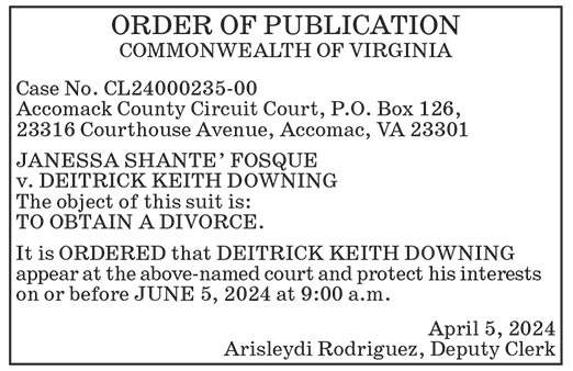 Case CL24000235-00; Divorce Notice