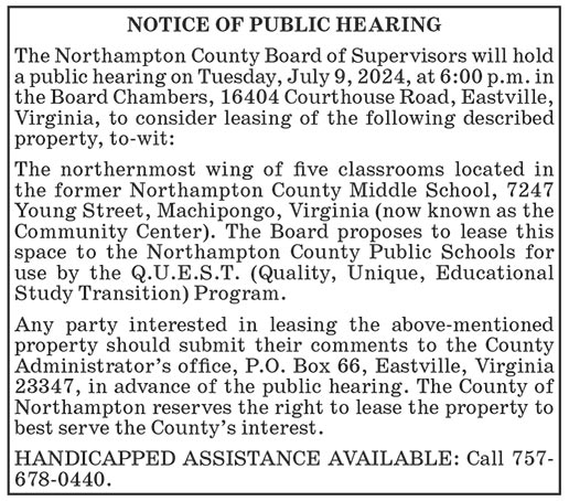 Northampton County BOS, Public Hearing, July 9