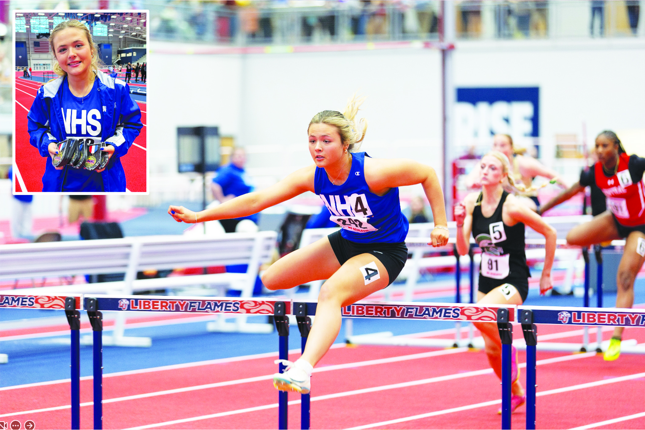 Northampton’s Coates wins five state track titles