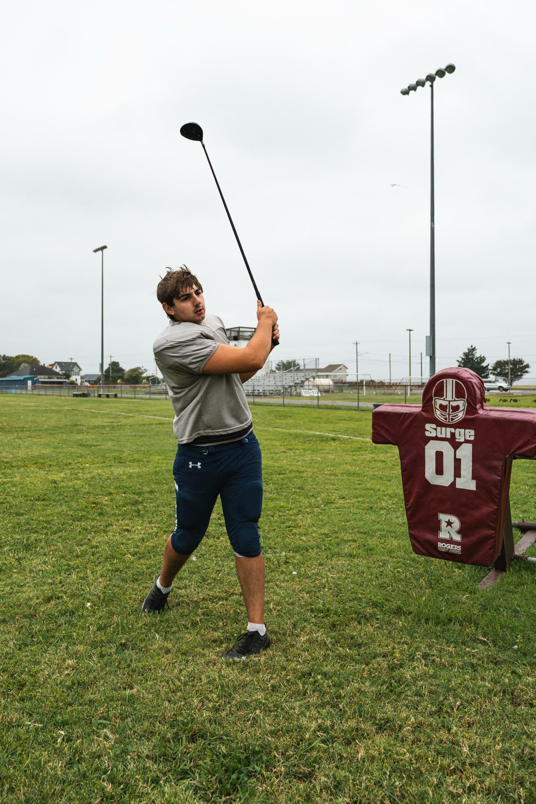 Golf or football? Bennicoff plays both