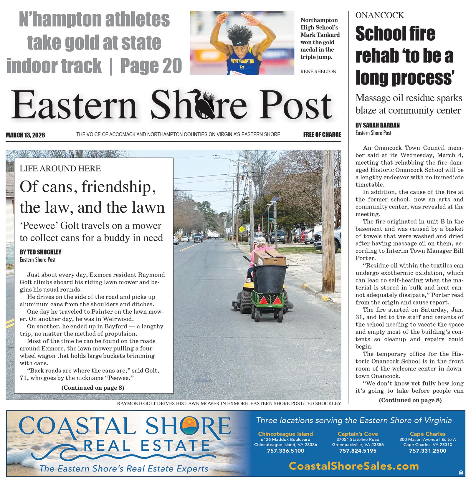 Eastern Shore Post  |  March 13, 2026