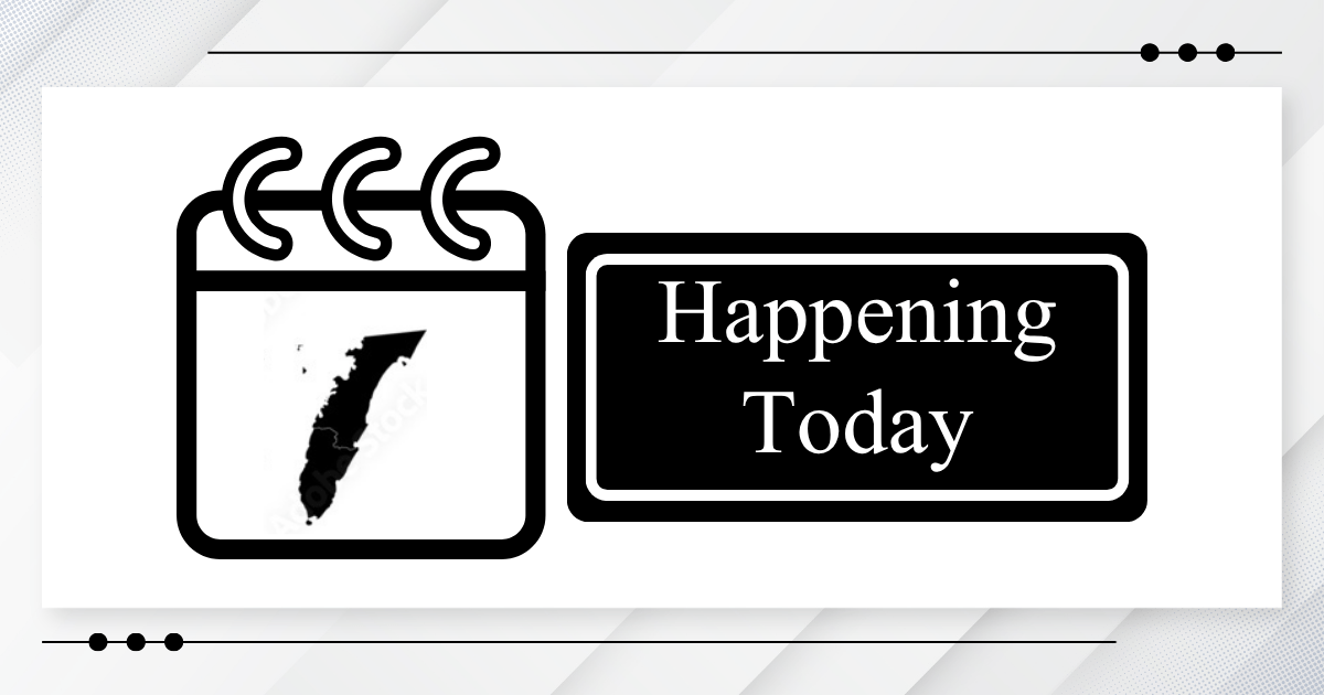 Blue and Yellow Modern Countdown Facebook Post Happening today