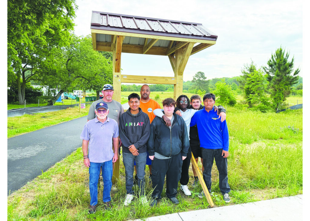 Northampton students build rail trail kiosk