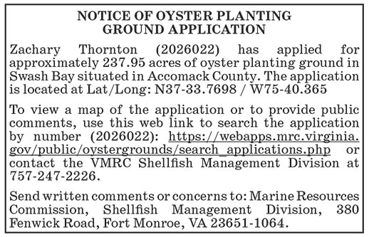 Oyster Ground Application 2026022