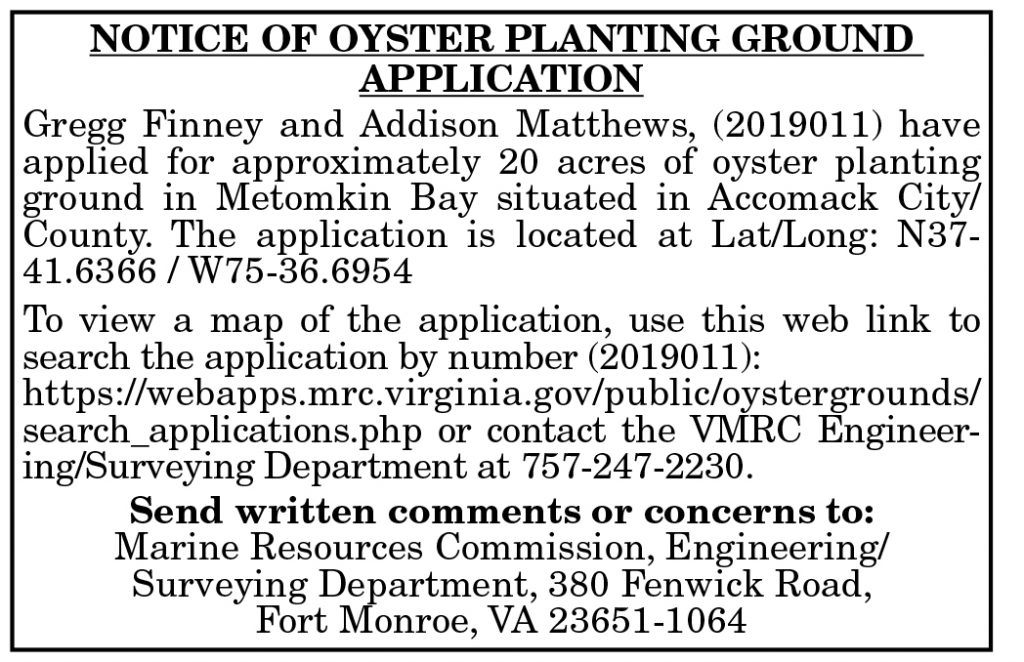 Oyster Planting Ground