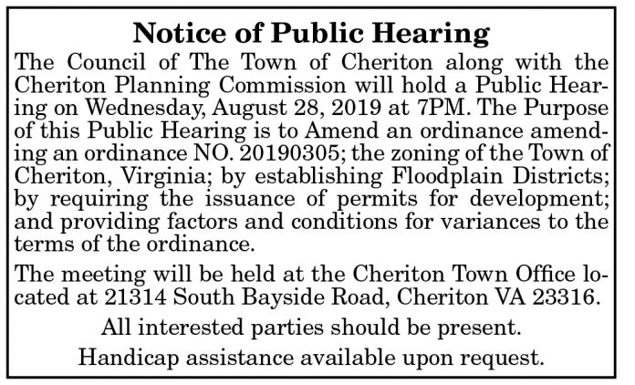 Public Hearing for Cheriton